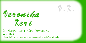 veronika keri business card