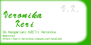 veronika keri business card